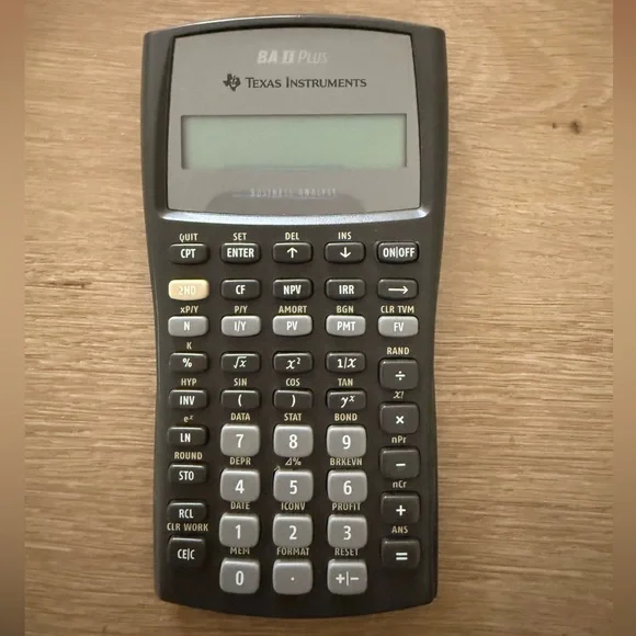 Texas Instruments BA II Plus Black Calculator - Picture 2 of 4